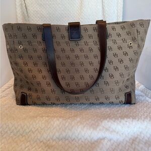 Vintage Dooney & Bourke Gray Monogram Bag